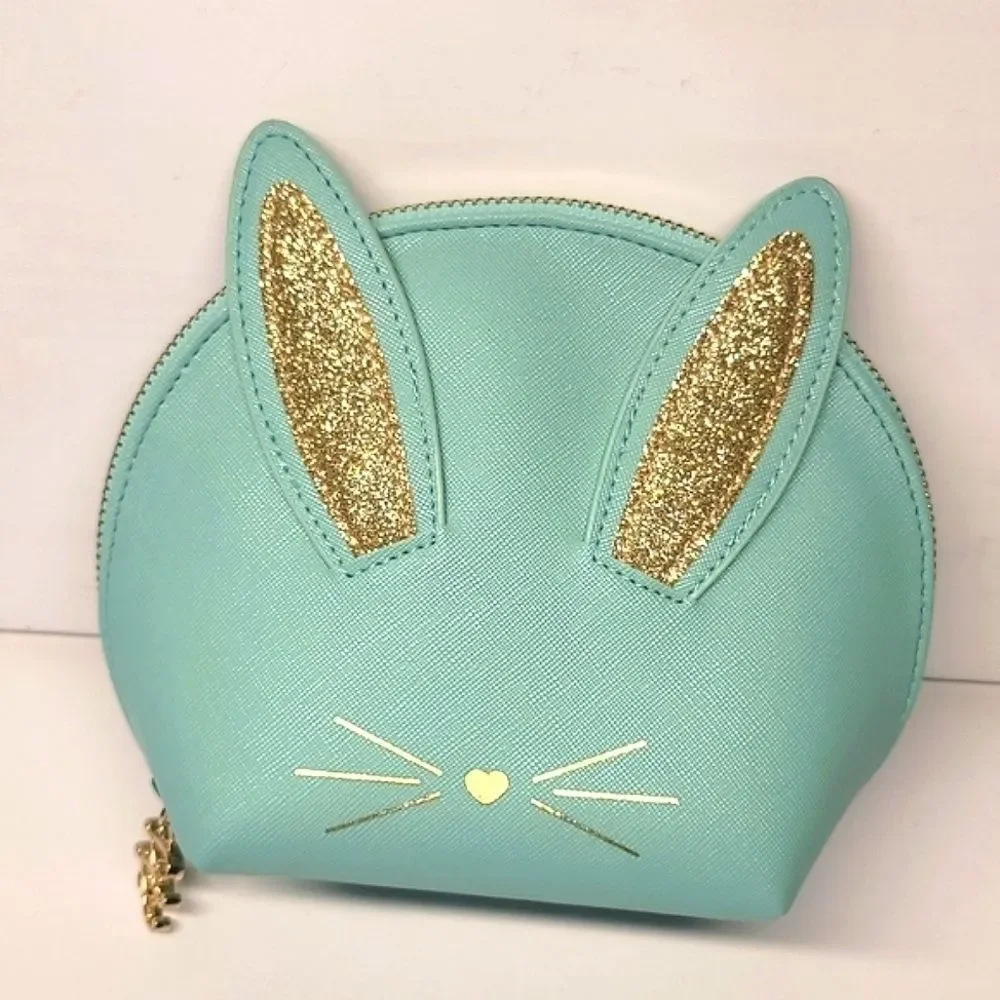 Too Faced Teal Cool Not Cruel Bunny Makeup Bag